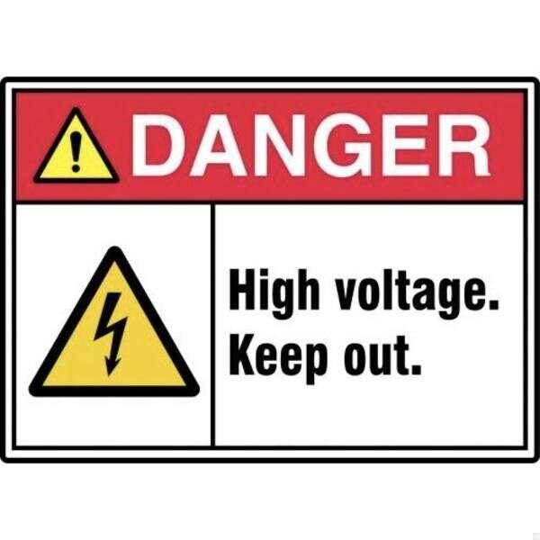 Accuform ANSI ISO DANGER SAFETY SIGN HIGH MRLC113XT MRLC113XT - main